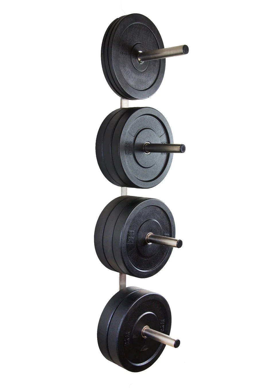 Chrome Wall Mounted Bumper Plate Storage