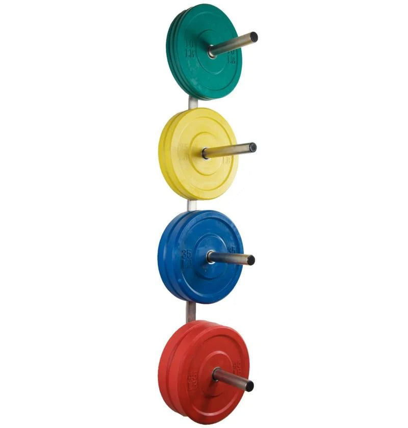 Chrome Wall Mounted Bumper Plate Storage