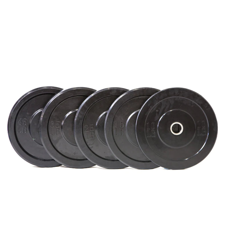 Standard Black Bumper Plates (Pairs)