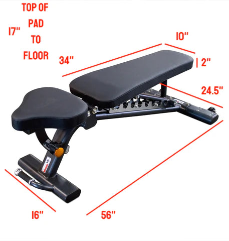 Adjustable Flat Incline Bench PL7328